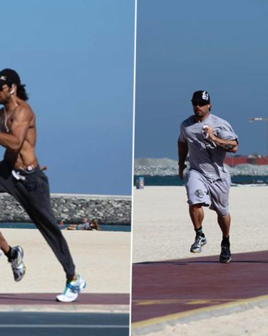 Shirtless Hrithik Roshan runs on beach