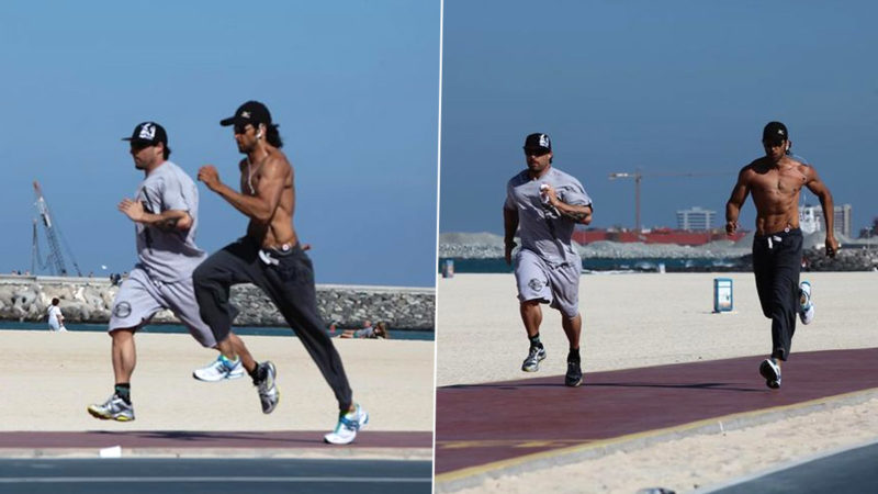 Shirtless Hrithik Roshan runs on beach